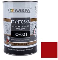 Грунт быстросохнущий Лакра ГФ-021 красно-коричневая 0,8 кг
