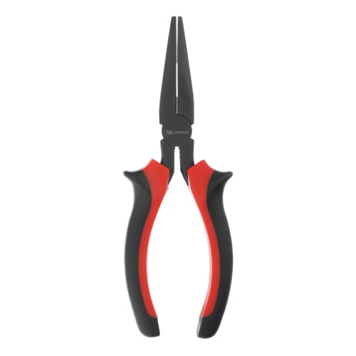Длинногубцы прямые Black Nickel, 160 мм, двухкомпонентные рукоятки Matrix фото 5