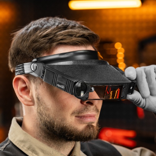 Лупа с дополнительными линзами, с подсветкой, для закрепления на голове Sparta фото 15