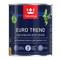Краска для обоев и стен Tikkurila Euro Trend основа А 0,9 л
