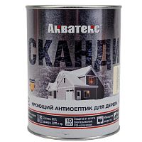 Антисептик акриловый кроющий для древесины Акватекс Сканди полуматовый база C 0,75 л