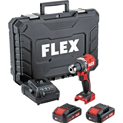 Аккумуляторная дрель-шуруповерт FLEX DD 2G 18.0 ec LD/2.5 set 519049