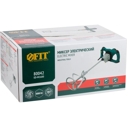 Миксер FIT 1600 Вт, 0-580/0-780 об/мин, 90 Нм, 145 л, двухскоростной, металлический корпус, быстрая смена щеток, резкий наклон 80042 фото 3 Миксер FIT 1600 Вт, 0-580/0-780 об/мин, 90 Нм, 145 л, двухскоростной, металлический корпус, быстрая смена щеток, резкий наклон 80042 фото 3