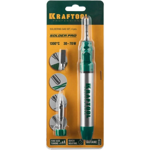 Газовый паяльник , 3в1, регулировка пламени KRAFTOOL 1300С 55504-H3 фото 7