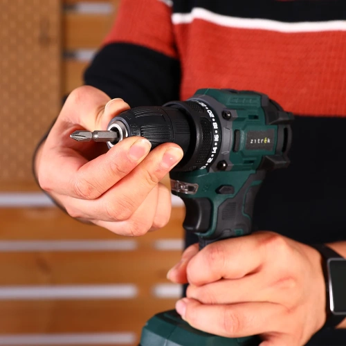 Дрель-шуруповерт аккумуляторная бесщеточная Zitrek Greenpower 20 PRO в кейсе, 20В, 2x2.0Ач 085-1314 фото 9 Дрель-шуруповерт аккумуляторная бесщеточная Zitrek Greenpower 20 PRO в кейсе, 20В, 2x2.0Ач 085-1314 фото 9