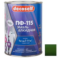 Эмаль Pufas Decoself ПФ-115 зеленая 0,9 кг