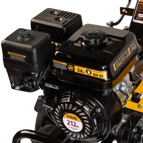 Мотоблок DPT-270X, 7 л.с, дисковое сцепление, ширина 90 см, глубина 35 см, фрез 3 х 4, ВОМ, передачи 2В/1Н Denzel фото 9