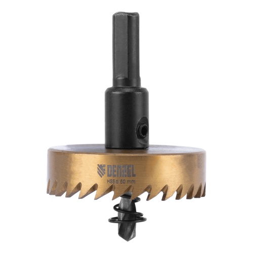 Коронка по металлу HSS, 50 мм, нитридтитановое покрытие Denzel фото 3