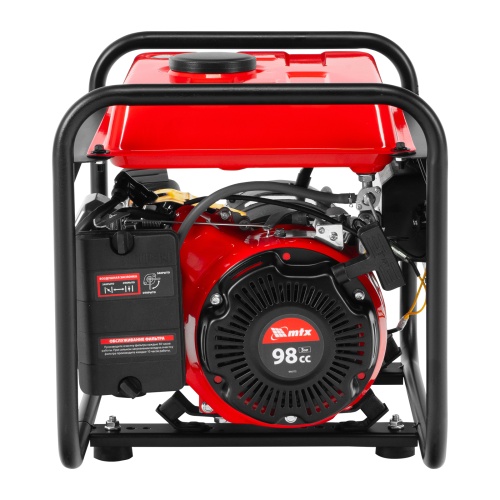 Генератор бензиновый RS-1500, 1,1 кВт, 230В, ручной стартер MTX фото 6