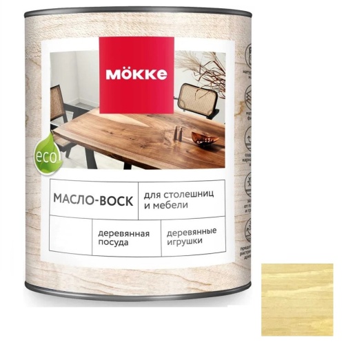 Масло-воск для столешниц и мебели Mокке 9626 бесцветный 0,75 л