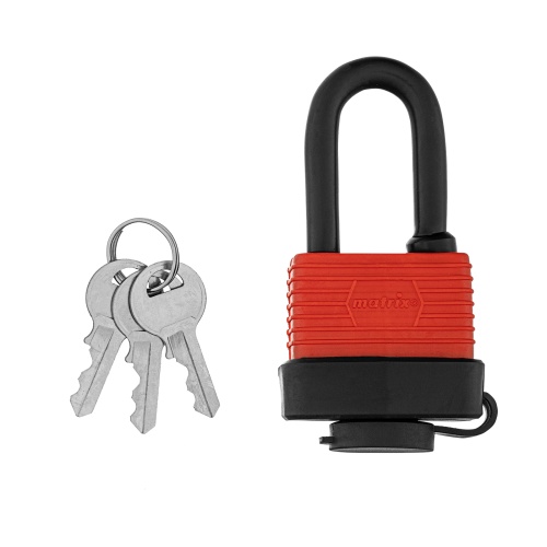 Замок навесной всепогодный, 40 мм, удлиненная дужка Matrix Замок навесной всепогодный, 40 мм, удлиненная дужка Matrix