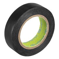 Изолента ПВХ, 15 мм х 10 м, черная Сибртех