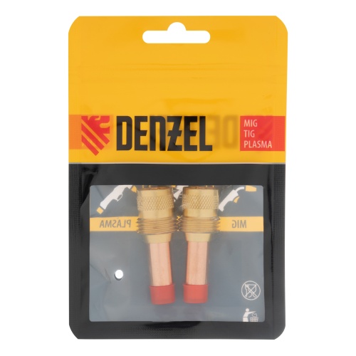 Держатель цанги с газовой линзой для электрода 2,4 мм, 2 шт Denzel фото 6