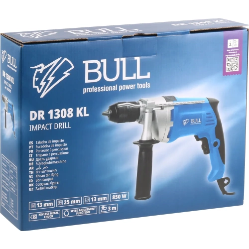 Ударная дрель BULL DR 1308 KL в коробке 1327422 фото 4 Ударная дрель BULL DR 1308 KL в коробке 1327422 фото 4
