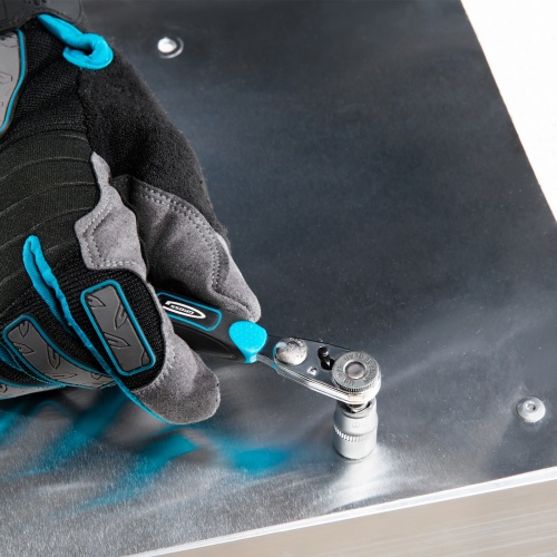 Набор бит и головок торцевых, 1/4, магнитный адаптер, сталь S2, пластиковый кейс, 26 предметов Gross фото 6