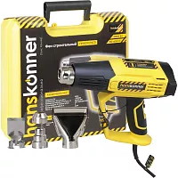 Технический фен Hanskonner 2300 Вт, 50/50-650C, 250-500л/мин, КЕРАМ., ЖК-дисп., кейс HHG2023CD