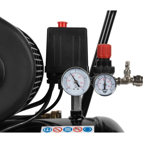 Двухцилиндровый ременной компрессор WIEDERKRAFT 50л 320л/мин WDK-90532 фото 10