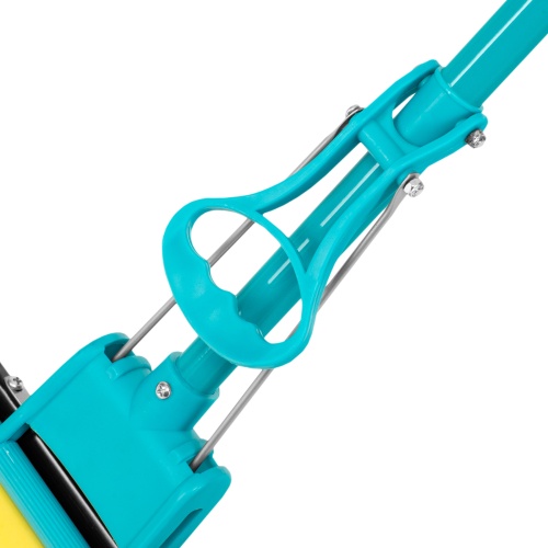 Швабра отжимная, 110 см, губка PVA 26х5,5х6 см, телескопическая рукоятка, бирюзовая, Home Palisad фото 9