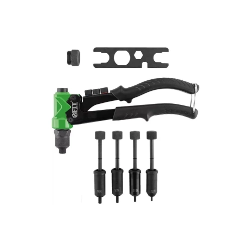 Комбинированный заклепочник FIT Профи для резьбовых заклепок М3-М6 и вытяжных заклепок 2,4-4,8 мм (235 мм) 32070