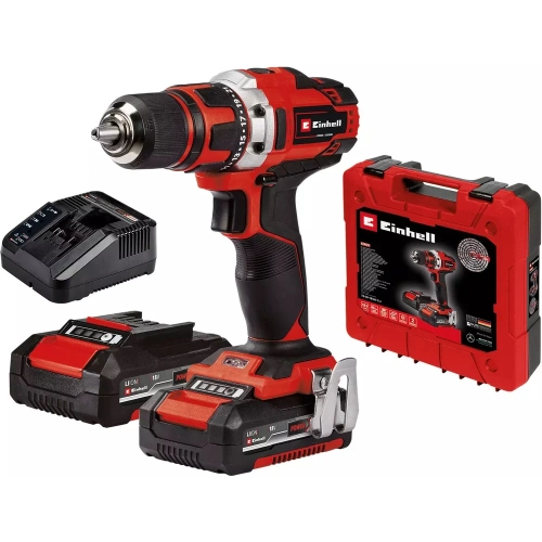 Дрель аккумуляторная Einhell PXC TE-CD 18/40-1 Li, 18В,40Нм,патрон 13мм,2x2,0Ач,кейс 4514228 Дрель аккумуляторная Einhell PXC TE-CD 18/40-1 Li, 18В,40Нм,патрон 13мм,2x2,0Ач,кейс 4514228
