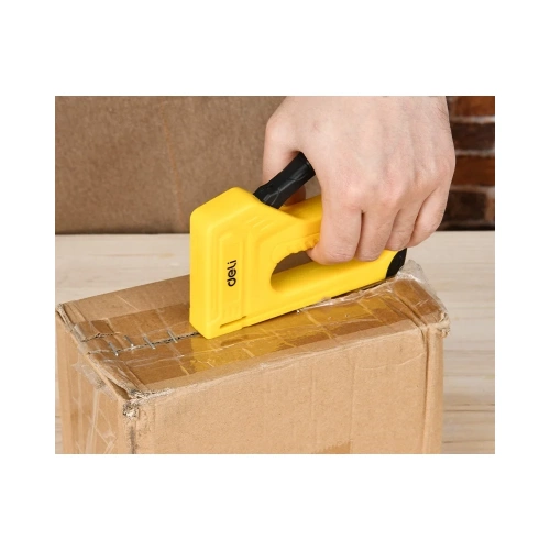 Мебельный строительный пластиковый степлер Deli DL238002 + 400 скоб (D-скобы тип 53/53А, размер 4-10) 147064 фото 6 Мебельный строительный пластиковый степлер Deli DL238002 + 400 скоб (D-скобы тип 53/53А, размер 4-10) 147064 фото 6