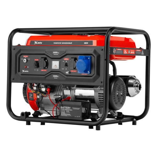 Генератор бензиновый RS-7000E, 6 кВт, 230В, электростартер MTX фото 44