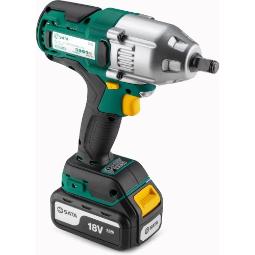 Гайковерт аккумуляторный бесщеточный ударный Sata 580 Нм. SC51074 фото 3 Гайковерт аккумуляторный бесщеточный ударный Sata 580 Нм. SC51074 фото 3