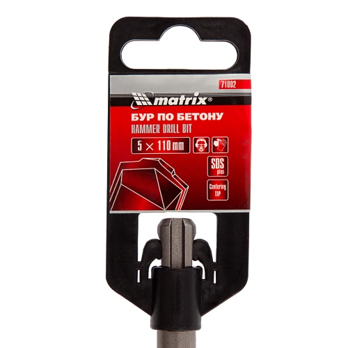 Бур по бетону, 5 x 110 мм, SDS Plus Matrix фото 6 Бур по бетону, 5 x 110 мм, SDS Plus Matrix фото 6