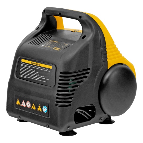 Компрессор воздушный безмасляный РС 1/6-180,1, 1 кВт, 180 л/мин, 6 л Denzel фото 3