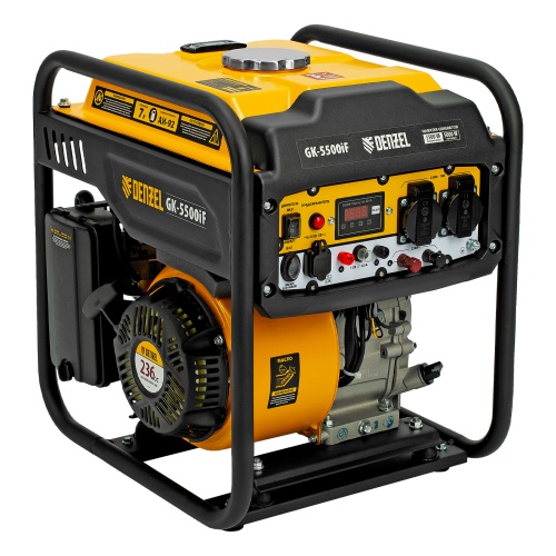 Генератор инверторный GK-5500iF, 5,5 кВт, 230 В, ручной старт DENZEL фото 2