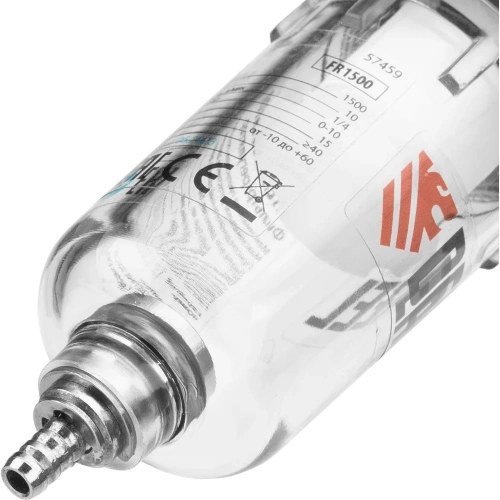 Фильтр-регулятор FR1500, 10 бар, 1500 л/мин, 1/4" Denzel 57459 фото 8