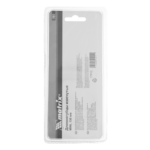 Длинногубцы изогнутые Mini, 130 мм, никелированные, авторазжим, двухкомпонентные рукоятки Matrix фото 7