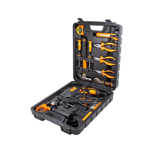 Набор инструментов с электрической дрелью ISMA 59 предметов, (220v,750w,0-2900об/мин),в кейсе ISMA-1059(50734) фото 7 Набор инструментов с электрической дрелью ISMA 59 предметов, (220v,750w,0-2900об/мин),в кейсе ISMA-1059(50734) фото 7