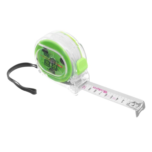 Рулетка Кварц,прозрачный корпус,амортизатор,10 м х 25 мм Сибртех фото 3