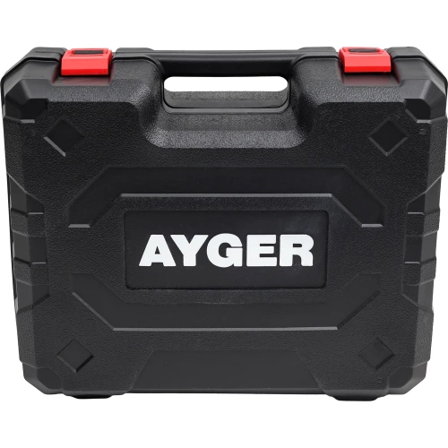 Машина углошлифовальная аккумуляторная AYGER бесщеточная, с двумя аккумуляторами 4Ah AG18BL4 фото 11