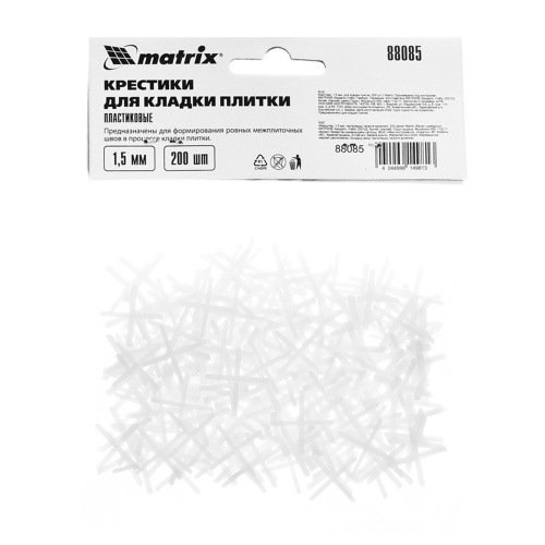 Крестики, 1.5 мм, для кладки плитки, 200 шт Matrix фото 5