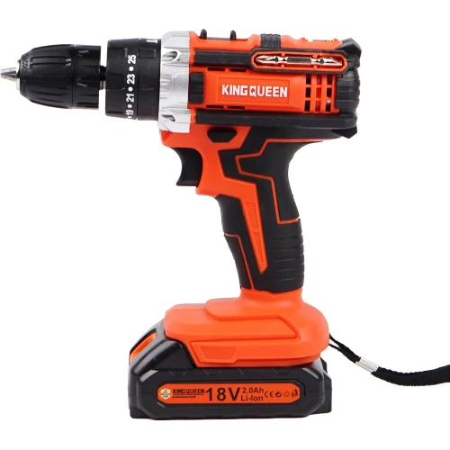 Щеточный ударный шуруповерт KINGQUEEN 18В KQ-101k фото 3