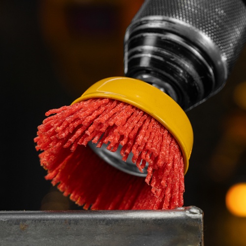 Щетка для дрели, 65 мм, Чашка, со шпилькой, нейлоновая щетина Denzel фото 11