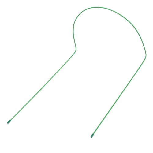 Кустодержатель круг 0.5 м, высота 0.5 м. 2 шт, D проволоки 5 мм