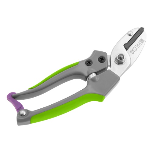 Секатор с наковальней, 170 мм, металлические обрезиненные рукоятки, Palisad фото 2