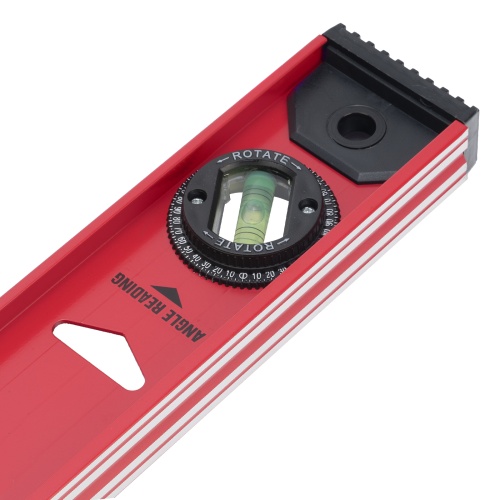 Уровень алюминиевый "Рельс", 800 мм, 3 глазка, усиленный Matrix фото 9