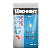 Затирка цементная для узких швов Ceresit СЕ33 Comfort белая 5 кг
