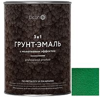 Грунт-эмаль Elcon Smith 3 в 1 с молотковым эффектом зелёная 0,8 кг