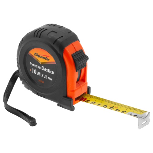 Рулетка Elastica,10 м х 25 мм,обрезиненный корпус Sparta фото 3