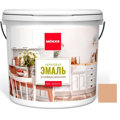 Эмаль акриловая Mokke 12820 Волжский Берег полуглянцевая 2 кг