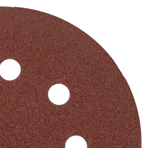 Круг абразивный на ворсовой подложке под "липучку", перфорированный, P 100, 125 мм, 5 шт Matrix фото 4