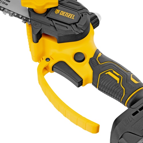 Цепная мини-пила аккумуляторная бесщет., CCS-150, шина 150 мм, Li-Ion, 20 В Denzel фото 21