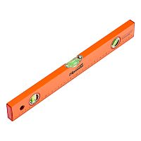 Уровень алюминиевый, 400 мм, 3 глазка, желтый, линейка Sparta