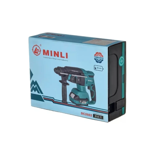 Бесщеточный аккумуляторный перфоратор MINLI 26мм. 1.87N.m Li-ion 18Vx2 / 4.0A DC2602 фото 10 Бесщеточный аккумуляторный перфоратор MINLI 26мм. 1.87N.m Li-ion 18Vx2 / 4.0A DC2602 фото 10