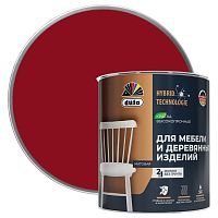 Эмаль для мебели и деревянных изделий Dufa акриловая матовая винно-красная 0,75 л